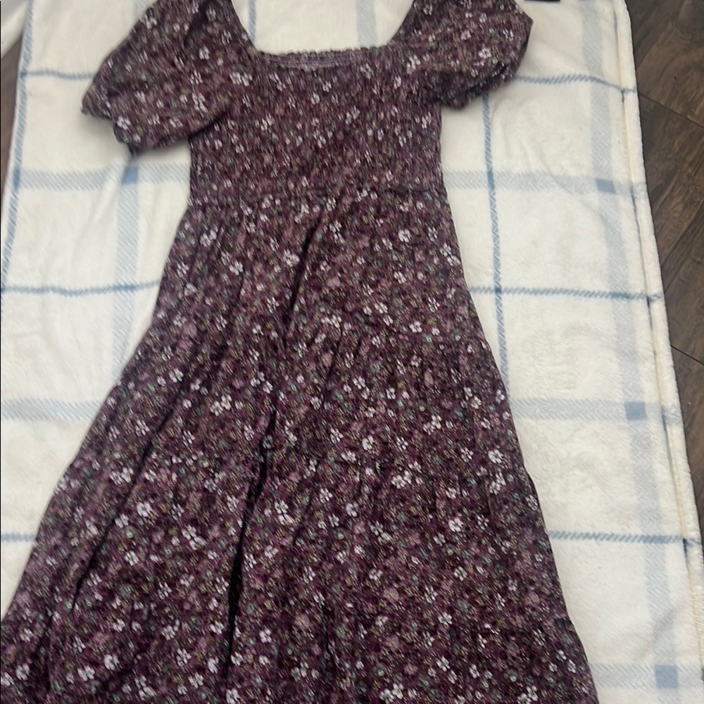 Sonoma Floral Maxi Dress - Purple and White